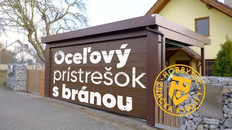 Oceľový prístrešok s bránou: keď chcete mať auto v bezpečí
