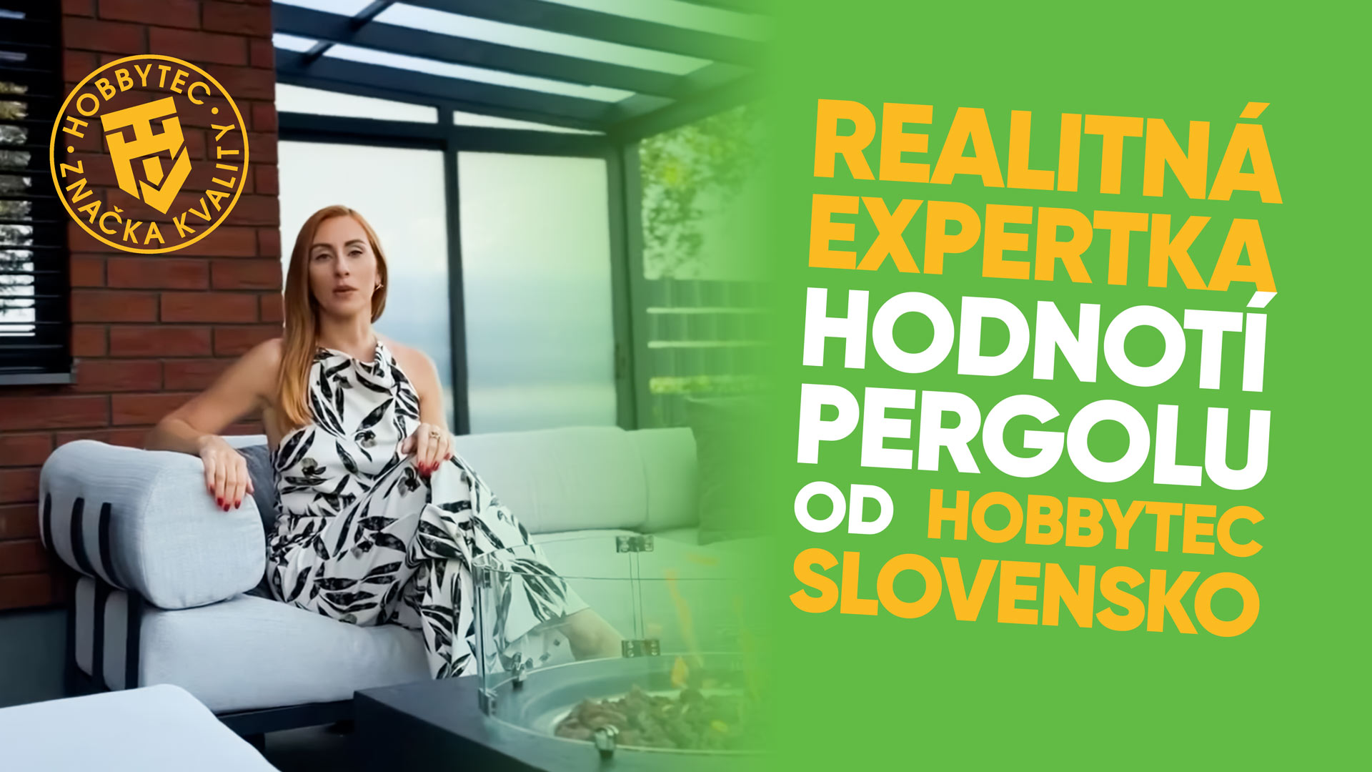 Realitná expertka Róberta Mecková hodnotí svoju pergolu od HOBBYTEC Slovensko