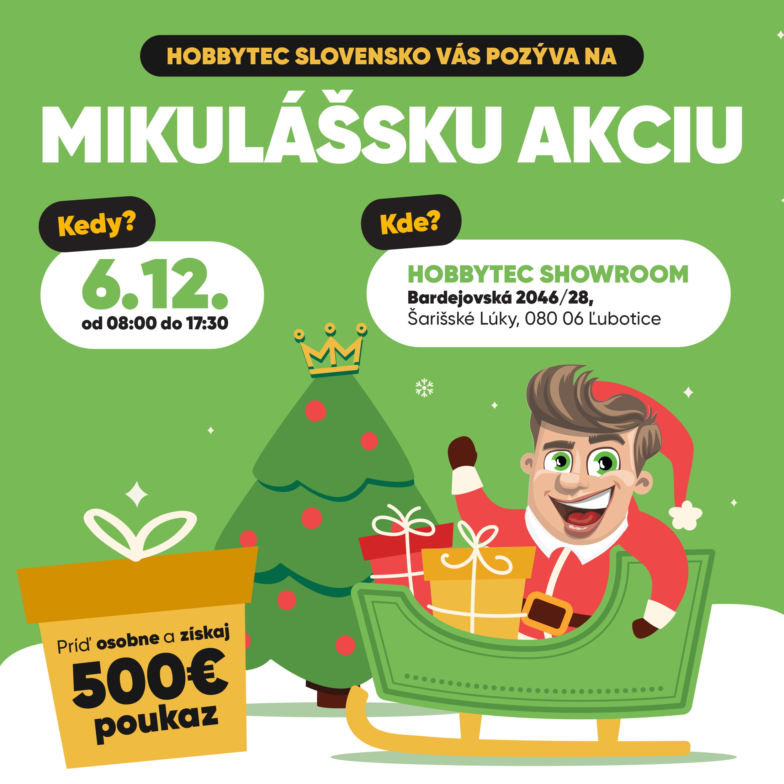 🎁Príďte si pre darček od Mikuláša do HOBBYTEC Slovensko!