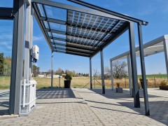 Hliníková pergola SOLAR ENERGO s FVE - ostrovná