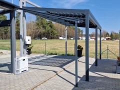 Hliníková pergola SOLAR ENERGO s FVE - napojené