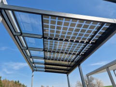 Hliníková pergola SOLAR ENERGO s FVE - ostrovná