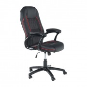 Kancelárske kreslo PORSHE NEW čierna / červená