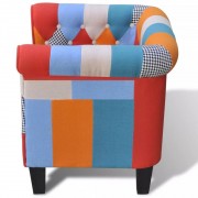 Kreslo viacfarebný patchwork Dekorhome