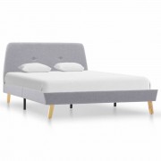Posteľ svetlosivý textil Dekorhome