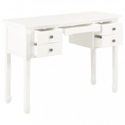 Písací stôl 110x40 cm biela Dekorhome