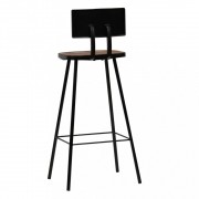 Barový set 3 ks kov / MDF Dekorhome
