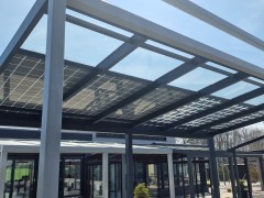 Hliníková pergola SOLAR ENERGO s FVE - ostrovná