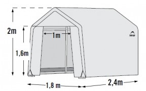 Fóliovník 1,8x2,4 m PE Dekorhome