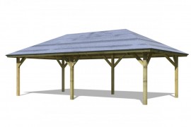 Drevený prístrešok / carport 431 x 778 cm Dekorhome