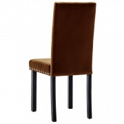 Jedálenská stolička 4 ks PVC / drevo Dekorhome