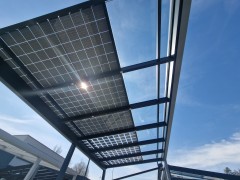 Hliníková pergola SOLAR ENERGO s FVE - ostrovná