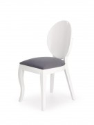Jedálenská stolička VERDI biela / sivá