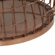 Odkladací stolík 2ks mangovníkové drevo / oceľ Dekorhome