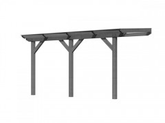 Drevená pergola CLASSIC 1B 402x250 cm Dekorhome