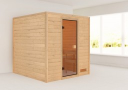 Interiérová fínska sauna 195x195 cm Dekorhome