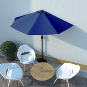 Polkruhový slnečník 270x135 cm Dekorhome