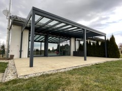 Hliníková pergola SOLAR ENERGO s FVE - ostrovná