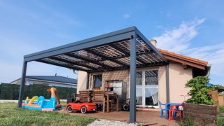 Hliníková pergola SOLAR ENERGO s FVE - napojené