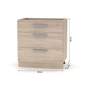Spodná skrinka NOVA PLUS NOPL-064-0S dub sonoma