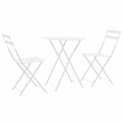 Záhradného bistro set 3 ks oceľ Dekorhome