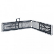 Skladacie záhradné lavice 2 ks 180 cm biela Dekorhome