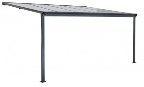 Hliníková pergola 3,12 x 3 m antracit / polykarbonát Dekorhome