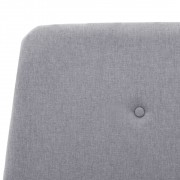 Posteľ svetlosivý textil Dekorhome