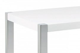 Jedálenský stôl AT-2066 WT biela / chróm