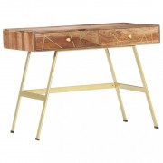 Písací stolík so zásuvkami masívne drevo Dekorhome