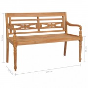 Záhradná lavica BATAVIA 150 cm teak Dekorhome