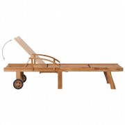 Záhradné lehátka 2 ks masívne drevo Dekorhome