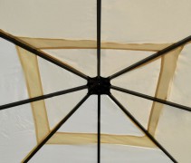Pergola s bočnou stenou 4x4m WH5135 Dekorhome