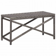 Záhradná lavica 80 cm polyratan Dekorhome