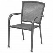 Záhradný bistro set 3 ks antracit Dekorhome