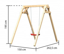 Detská záhradná hojdačka Dekorhome