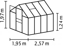 Skleník TARGET 5000 polykarbonát Dekorhome