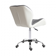 Kancelárska stolička BADAR biela / sivá