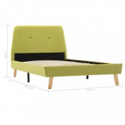 Posteľ zelený textil Dekorhome