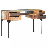 Písací stôl 118x48 cm hnedá / čierna Dekorhome