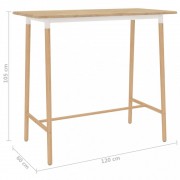 Barový stôl MDF / buk Dekorhome