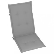 Záhradná stolička 4 ks teak / látka Dekorhome
