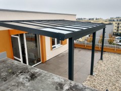 Hliníková pergola SOLAR ENERGO s FVE - ostrovná