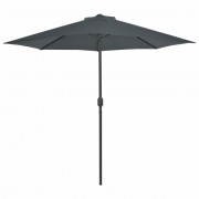 Polkruhový slnečník 270x135 cm Dekorhome