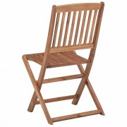 Skladacia záhradná stolička 2 ks akáciové drevo Dekorhome