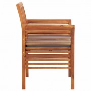 Záhradná jedálenská stolička akáciové drevo Dekorhome