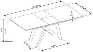 Rozkladací jedálenský stôl CAPITAL 2