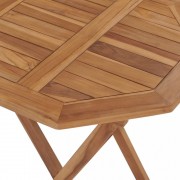 Skladací záhradný stolík 60x60 cm teaková drevo Dekorhome