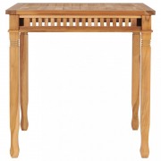 Záhradný jedálenský stôl 80x 80 cm teakové drevo Dekorhome
