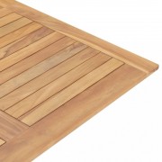 Skladací záhradný stôl 120x120 cm teakové drevo Dekorhome